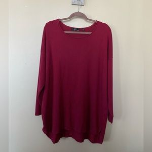 Maroon, long sweater